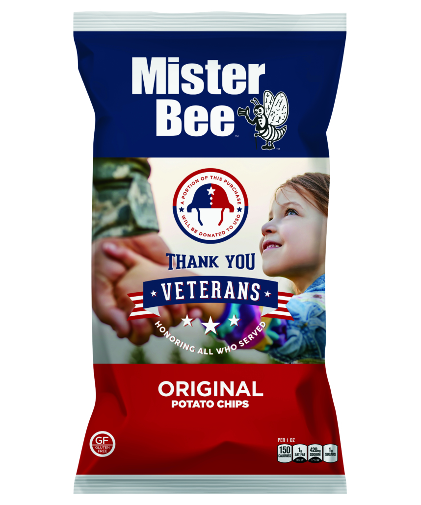 Mister Bee "Thank You Veterans" original potato chips
