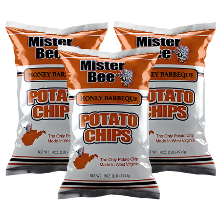 Mister Bee honey barbeque potato chips: 3 bags